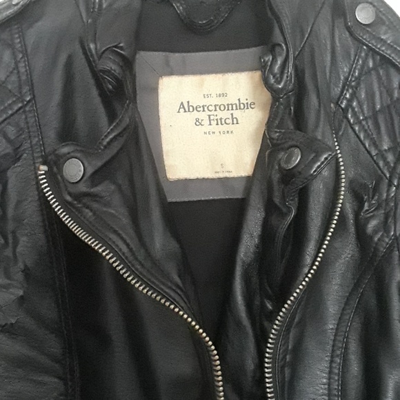 ABERCROMBIE AND FITCH Faux Leather Jacket - Picture 2 of 7